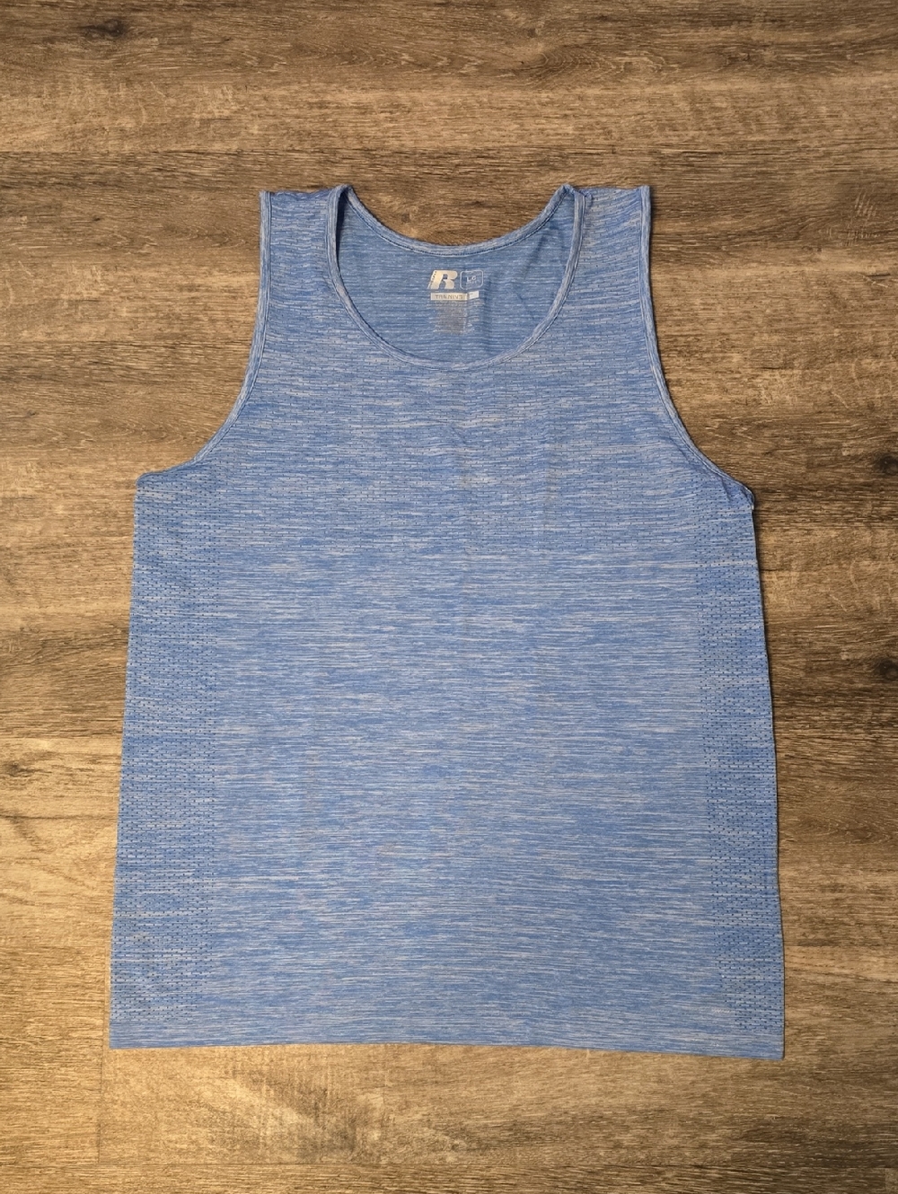 Russell Athletic Men's Heathered Blue Performance Tank Top